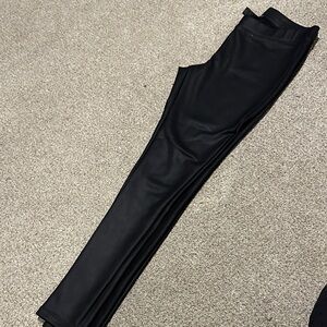 Express Black Faux Leather Pants